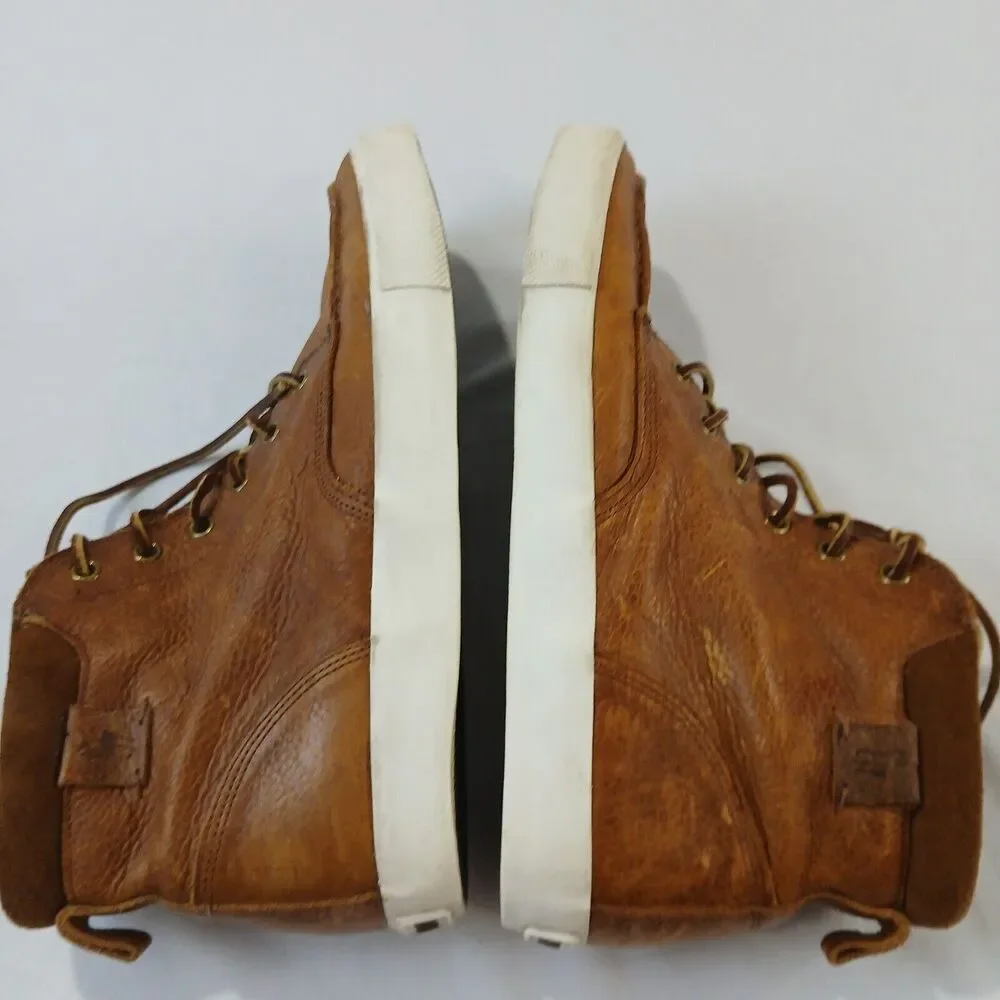 Polo Ralph Lauren Tedd Chukka Boots Mens 11.5 D Pull Up Grain Leather Ankle Shoe